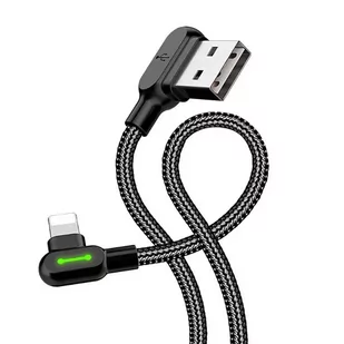 Kabel USB do Lightning kątowy Mcdodo CA-4671 LED, 1.2m (czarny) - Kable USB - miniaturka - grafika 2