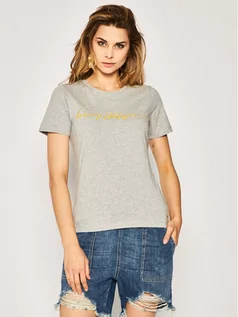 Koszulki i topy damskie - Tommy Hilfiger T-Shirt Annie WW0WW27965 Szary Regular Fit - grafika 1