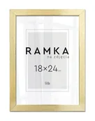 Ramki na zdjęcia - Ramka na zdjęcia 18x24 cm Złota - miniaturka - grafika 1