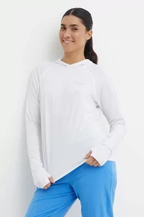 Bluzy damskie - Marmot bluza sportowa Windridge kolor biały gładka - grafika 1
