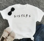 Koszulki i topy damskie - sisters, koszulka dla przyjaciółek - miniaturka - grafika 1