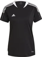 Bluzki damskie - Koszulka damska adidas Condivo 21 Training Jersey czarna GM7582-S - miniaturka - grafika 1