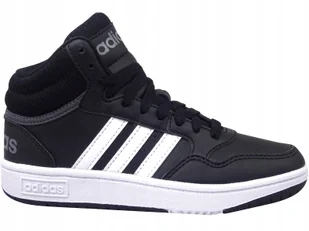 Adidas Hoops MID 3.0 K GW0402 Buty Damskie Trampki Czarne Wysokie - Trampki damskie - miniaturka - grafika 1