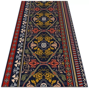 Tarasowy dywan zewnętrzny Kwiatowy wzór boho 60x90 cm - Dywany zewnętrzne - miniaturka - grafika 1
