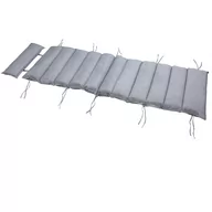 Poduszki ogrodowe - Leżak huśtawka z poduszką szary cętkowany 177x58x7cm - miniaturka - grafika 1