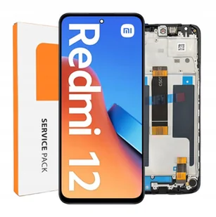 ORYGINAŁ WYŚWIETLACZ EKRAN LCD DO XIAOMI REDMI 12 RAMKA 23053RN02A - Części serwisowe do telefonów - miniaturka - grafika 1