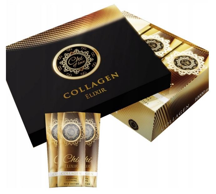 Chi Collagen Elixir Gold 10 000mg Kolagen Rybi 30s