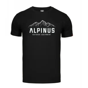 Koszulka męska Alpinus Mountains - Czarna - Odzież taktyczna i umundurowanie - miniaturka - grafika 1
