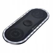 Ładowarki do telefonów - Forcell Szybka Ładowarka Indukcyjna 3w1 QC 15W - miniaturka - grafika 1