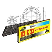Części motocyklowe - Zestaw łańcuchów DID stal 520/114 zapięcie na klips do Husqvarna WR CR 125 ccm rok prod. 1998-2013 - miniaturka - grafika 1