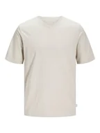 Koszulki męskie - Jack & Jones Koszulka "Relaxed" w kolorze kremowym - miniaturka - grafika 1