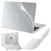 Torby na laptopy - Etui do Apple Macbook Air 13.6 - M2/M3 2022/2023/2024/2025 Alogy AirGuard™ Elastyczna obudowa Matowa Przezroczysty Biały - miniaturka - grafika 1