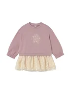 Sukienki i spódniczki dla dziewczynek - Mayoral Sukienka dzianinowa 2912 Różowy Regular Fit - miniaturka - grafika 1