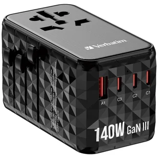 Verbatim Uniwersalny adapter podróżny UTA-10 GaN III USB-C PD 140W QC - Ładowarki do telefonów - miniaturka - grafika 7