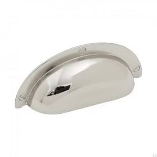 Uchwyt meblowy muszlowy Bowl 3922 64 Srebrny Nikiel polerowany - Zawiasy, okucia i inne akcesoria - miniaturka - grafika 1