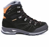 Buty trekkingowe męskie - Buty trekkingowe męskie LOWA Baldo GTX gore-tex schwarz/orange wododporne (210616 0920) - miniaturka - grafika 1