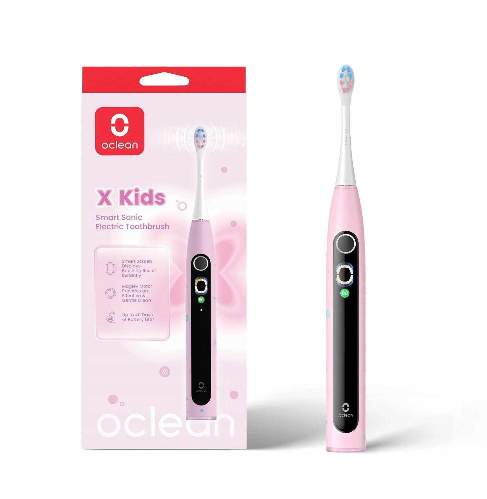 Oclean X Kids electric toothbrush, pink