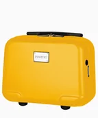 Walizki - PUCCINI Żółty kuferek podróżny o strukturze plastra miodu - miniaturka - grafika 1