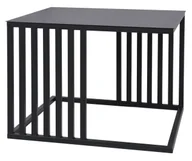 Ławy i stoliki kawowe - Kwadratowy Stolik Czarny Kawowy W Stylu Loft E5-N11 - miniaturka - grafika 1