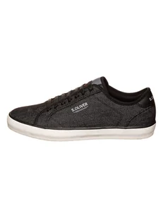 s.Oliver Sneakersy w kolorze czarnym - Trampki męskie - miniaturka - grafika 1