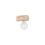 Lampy ścienne - Spotlight Kinkiet LAMPA ścienna TRABO SIMPLE 6994150 ekologiczna OPRAWA drewniana rustykalna townshend sosna czarny 6994150 - miniaturka - grafika 1