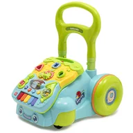 Chodziki - Baby miź chodzik edukacyjny jeździk z zabawkami niebieski - miniaturka - grafika 1