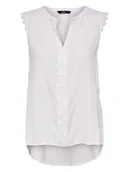 Bluzki damskie - ONLY Top "Kimmi" w kolorze białym - miniaturka - grafika 1