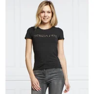 Koszulki i topy damskie - Patrizia Pepe T-shirt MAGLIA | Regular Fit - miniaturka - grafika 1