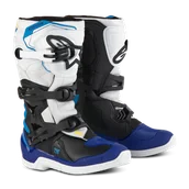 Buty motocyklowe - Buty Cross Dziecięce Alpinestars Tech 3S Złamany Biały/Czarny/Niebieski37 - miniaturka - grafika 1