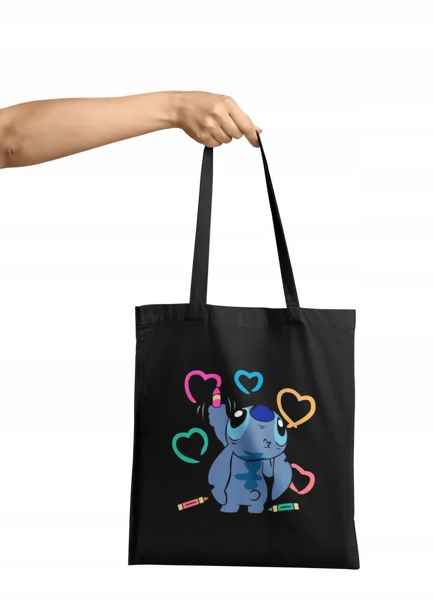 Torba Shopper Materiałowa Na Ramię Prezent Lilo Stitch Stich Różne Wzory