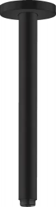 HANSGROHE 27389670 Przyłącze sufitowe S 300 mm, mat czarny - Akcesoria do armatury i ceramiki - miniaturka - grafika 1