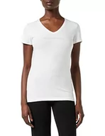 Koszulki i topy damskie - Emporio Armani Iconic Cotton T-Shirt damski, biały, S - miniaturka - grafika 1