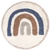 Dywany dla dzieci - Dywan dziecięcy BLUE 120x120 Rug Bohemian Rainbow Bleu - miniaturka - grafika 1