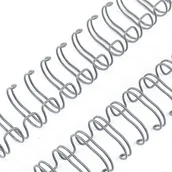 Okładki do laminatorów i bindownic - GRZBIET DRUTOWY do bindowania 5/8" szary - miniaturka - grafika 1