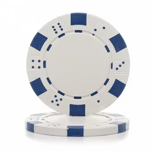 Żetony do pokera Dice, 11,5 g, Biały, 25 szt. w rolce - Gry karciane - miniaturka - grafika 1