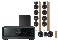 Kino domowe - Yamaha RX-V6A (czarny) + Diva 6 + 7 (dąb) + BASSO 880 (czarny) - miniaturka - grafika 1