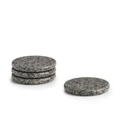 Obrusy i serwetki - Zestaw granitowych podkładek pod szklanki, Ø10,5 cm - miniaturka - grafika 1