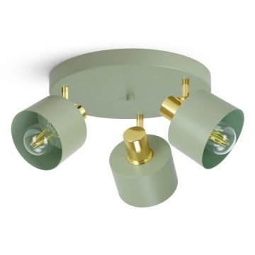Regulowana lampa wisząca szałwia złota 486 EG3 Led ruchoma do sypialni domu