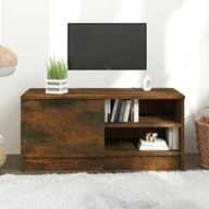 Szafki RTV - Lumarko Szafka pod telewizor, przydymiony dąb, 80x35x36,5 cm - miniaturka - grafika 1