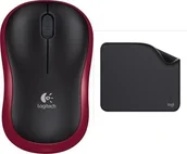 Myszki - Logitech M185 Czerwona 910-002240 + Studio Series - GRAPHITE 956-000049 - miniaturka - grafika 1