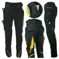 Odzież robocza - Spodnie męskie robocze STRAUSS PREMIUM 65511 czarno-żółte Wentylacja r. 23 - miniaturka - grafika 1