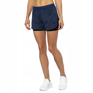 Damskie szorty do biegania Adidas 2w1 Xxs - Spodenki damskie - miniaturka - grafika 1