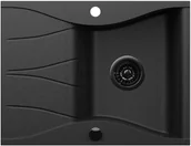 Zlewozmywaki - KERNAU KGS O 4565 1B1D BLACK METALLIC (czarny metaliczny) - miniaturka - grafika 1