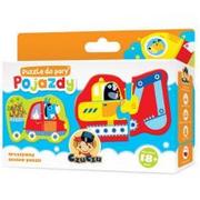 Zabawki interaktywne dla dzieci - CzuCzu CzuCzu Puzzle do pary Pojazdy - miniaturka - grafika 1