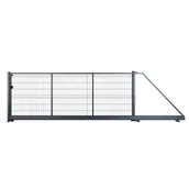 Bramy garażowe - NATERIAL Brama przesuwna Modus 4x1.5 m prawa antracytowa - miniaturka - grafika 1