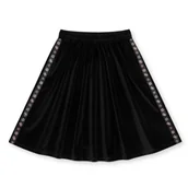 Spódnice - Spódnica dziewczęca Guess czarna aksamitna-134 - miniaturka - grafika 1