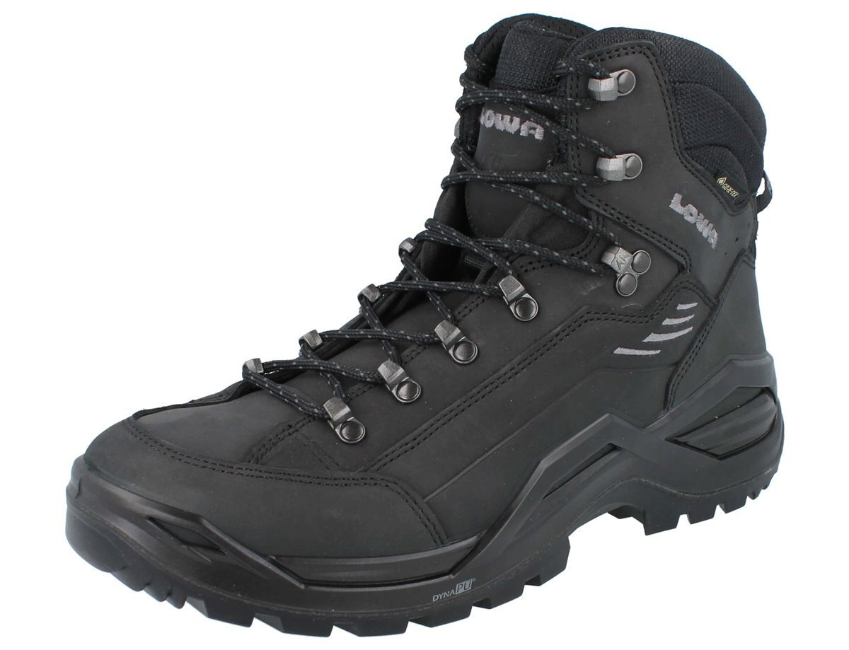 Buty turystyczne męskie LOWA Renegade EVO GTX Wide skóra nubukowa czarny : UK 11,5 Rozmiar buta: UK 11,5