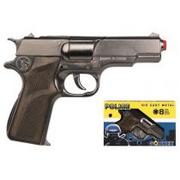 Zabawki militarne - Gonher 125/0 - pistolet Astra Police 8-strzałowy 19 cm, niebieski - miniaturka - grafika 1