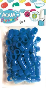 Aladine Koraliki, aqua big pearl, niebieskie, 80 sztuk - Scrapbooking - miniaturka - grafika 1