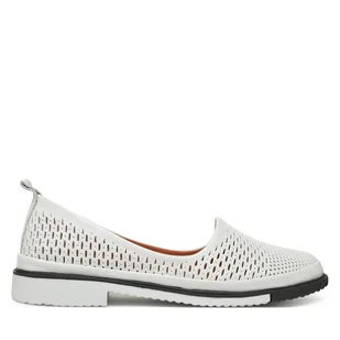 Półbuty Manitu 840138 Biały - Półbuty damskie - miniaturka - grafika 1